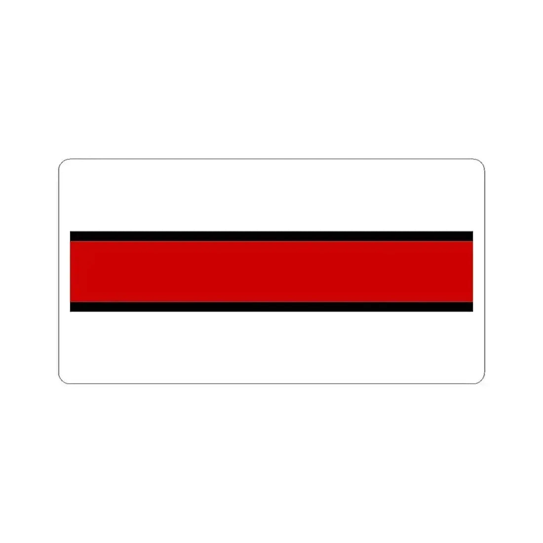 Flag of Belarus government in exile 1919-1925 (Belarus) STICKER Vinyl Kiss-Cut Decal 6 Inch White - The Sticker Space