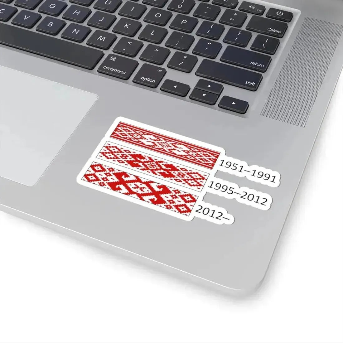 Flag of Belarus ornaments (Belarus) STICKER Vinyl Kiss-Cut Decal - The Sticker Space