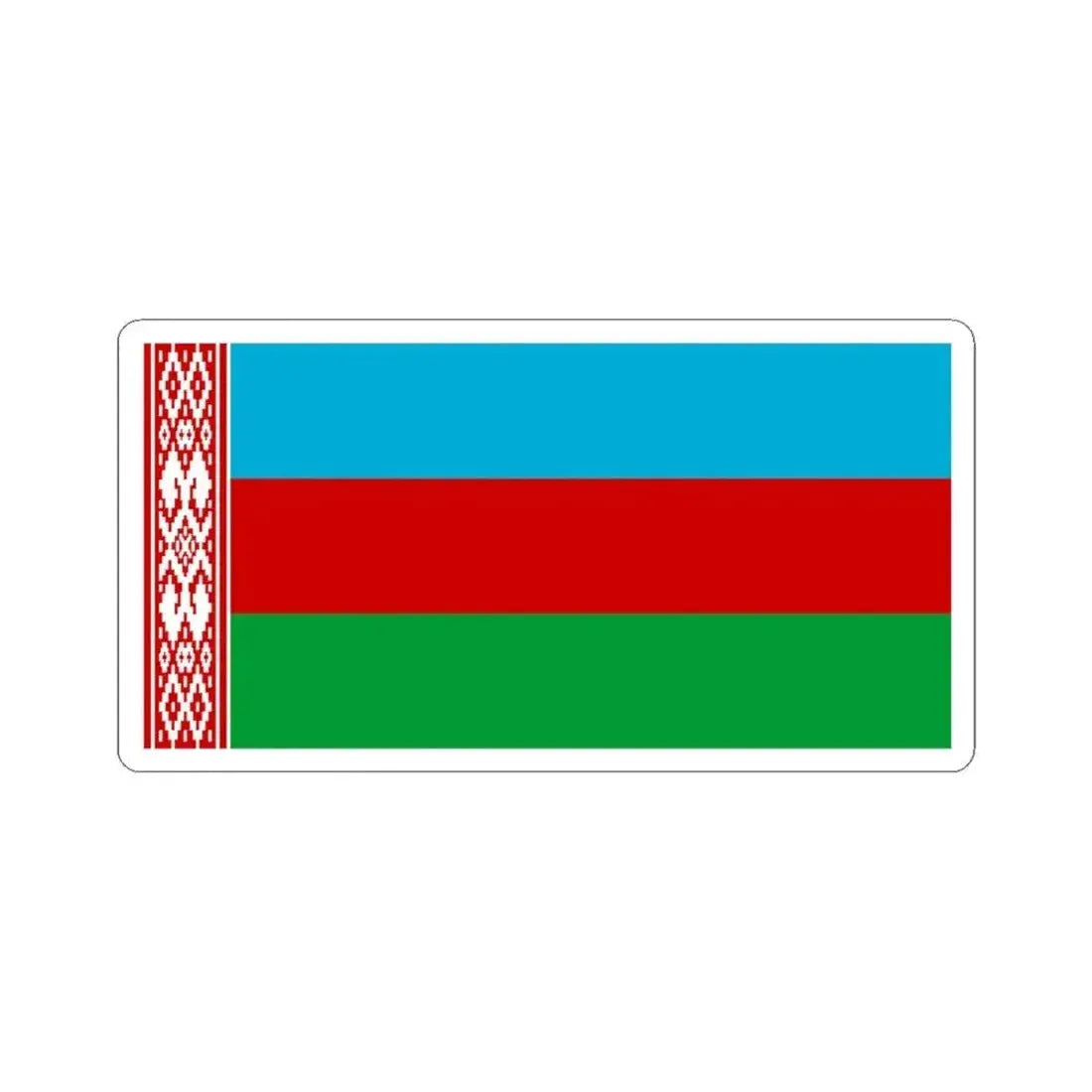 Flag of Belarus proposed (Belarus) STICKER Vinyl Kiss-Cut Decal 6 Inch White - The Sticker Space