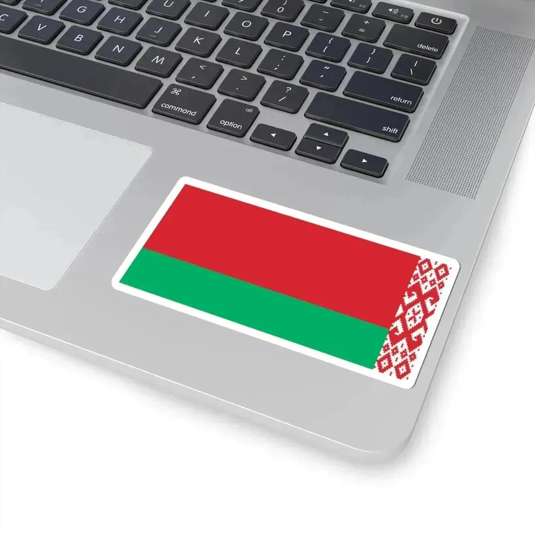 Flag of Belarus reverse (Belarus) STICKER Vinyl Kiss-Cut Decal - The Sticker Space