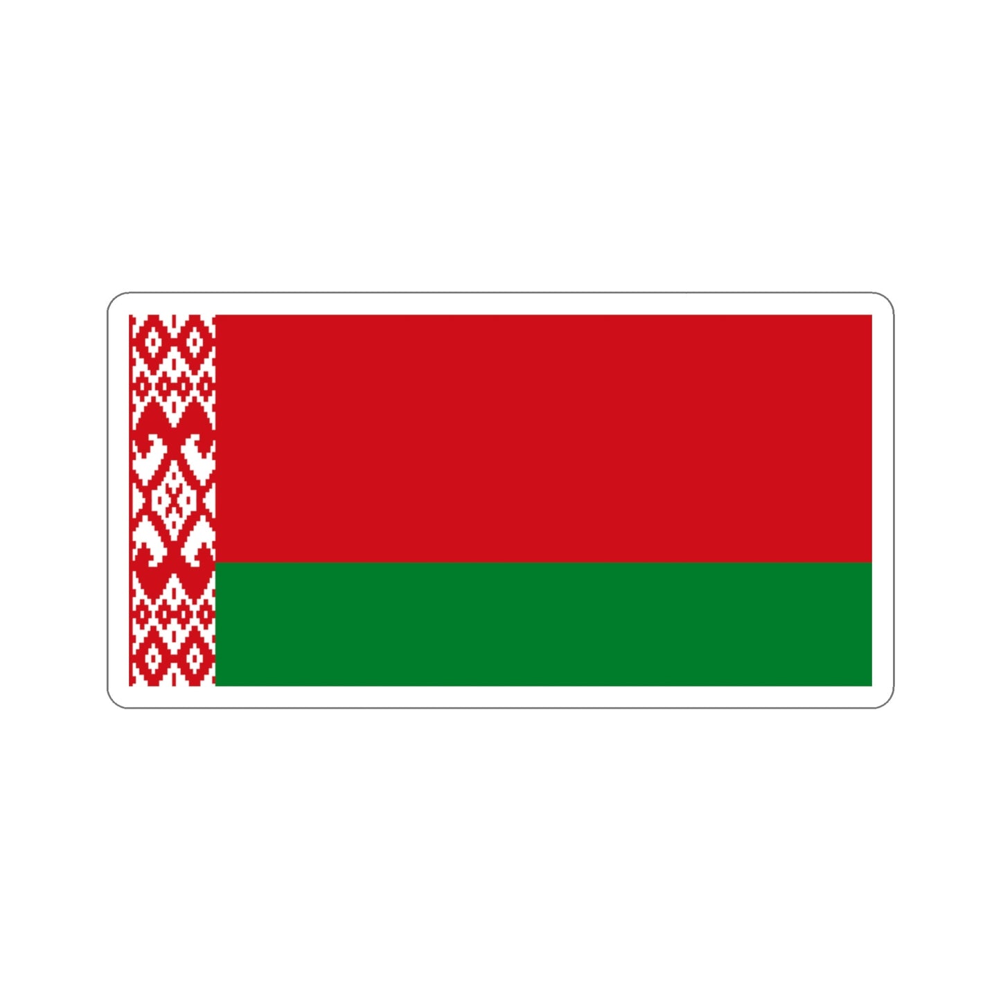 Flag of Belarus STICKER Vinyl Die-Cut Decal-4 Inch-The Sticker Space