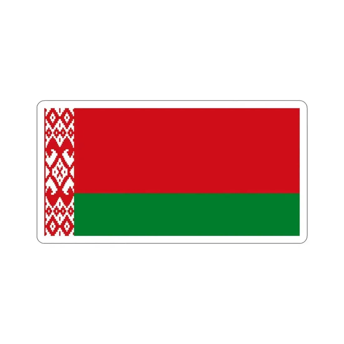 Flag of Belarus STICKER Vinyl Die-Cut Decal 4 Inch - The Sticker Space