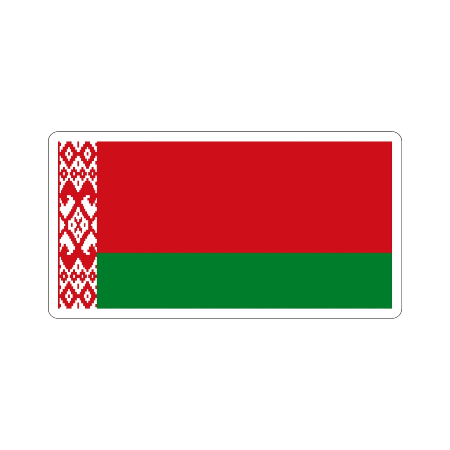 Flag of Belarus STICKER Vinyl Die-Cut Decal-5 Inch-The Sticker Space