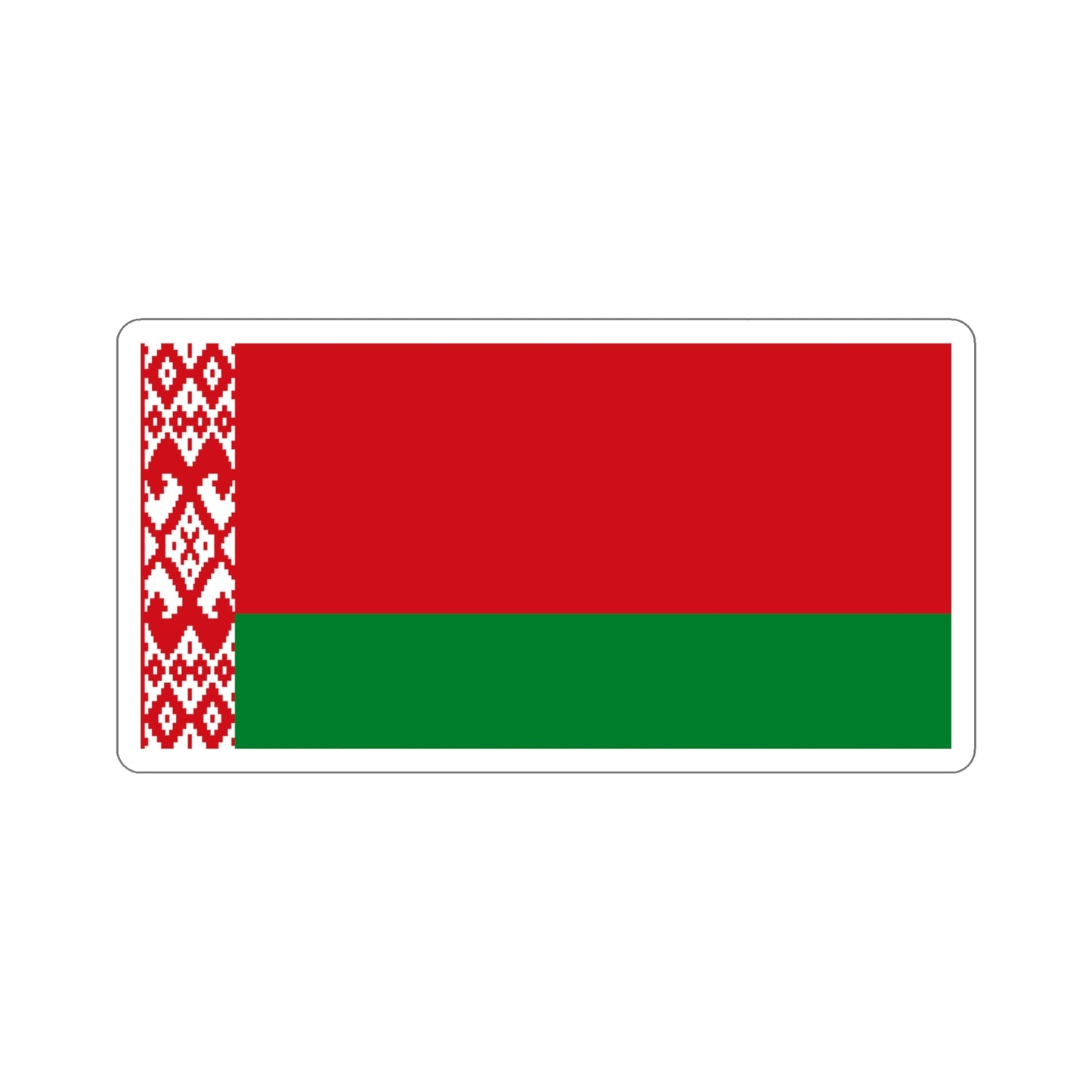 Flag of Belarus STICKER Vinyl Die-Cut Decal-6 Inch-The Sticker Space