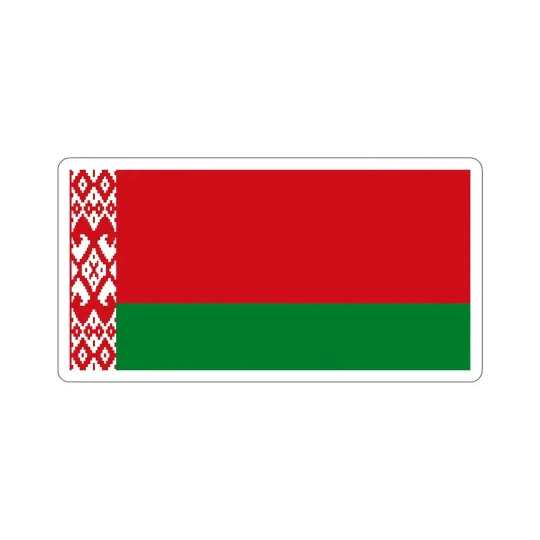 Flag of Belarus STICKER Vinyl Die-Cut Decal 6 Inch - The Sticker Space