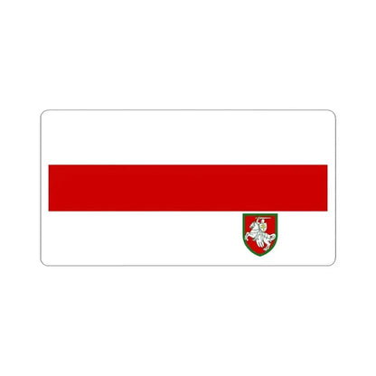 Flag of Belarusian Customs Office (Belarus) STICKER Vinyl Kiss-Cut Decal 3 Inch White - The Sticker Space