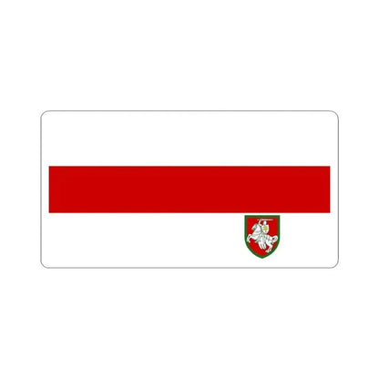 Flag of Belarusian Customs Office (Belarus) STICKER Vinyl Kiss-Cut Decal 6 Inch White - The Sticker Space