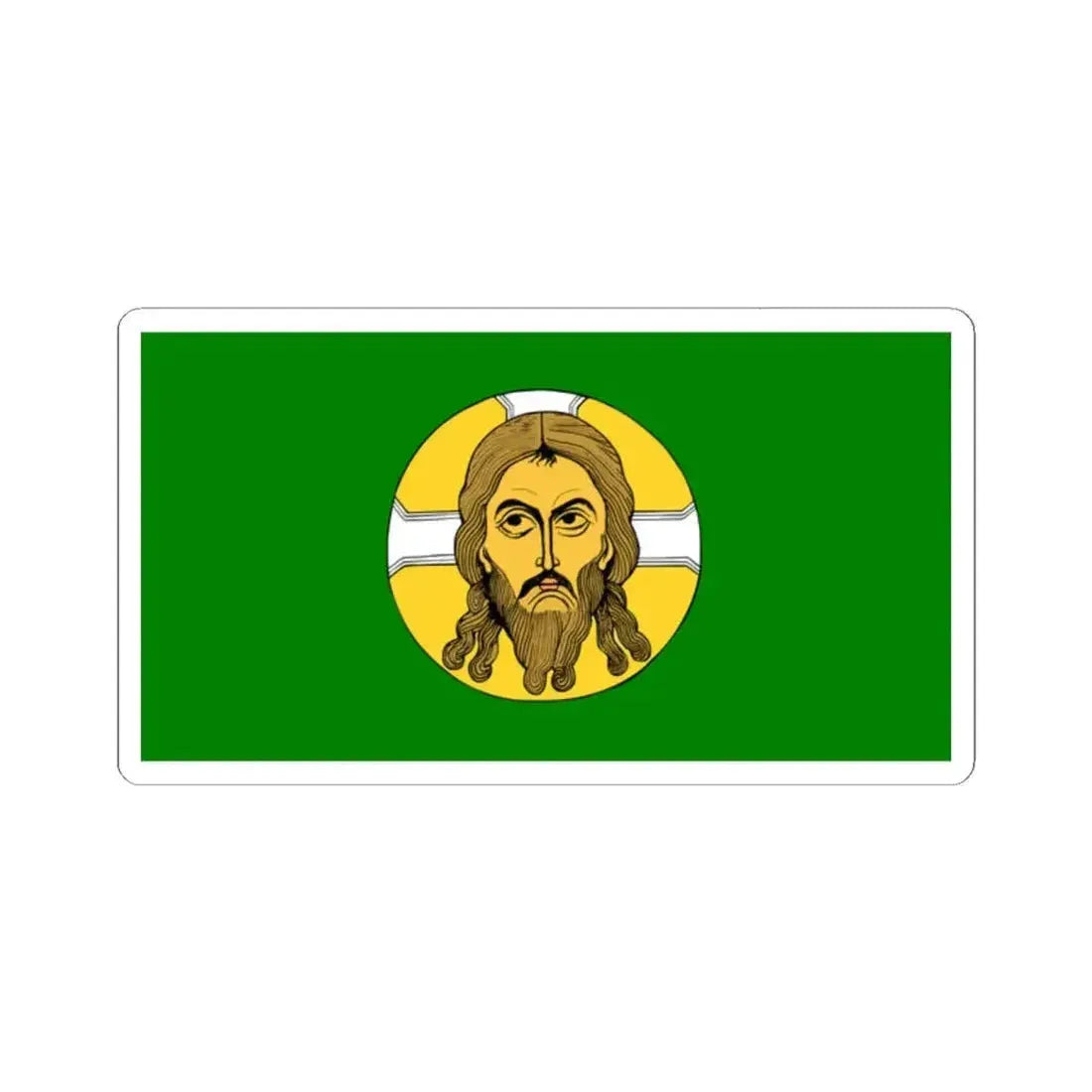 Flag of Belarusian Peasant Party Green Oak (Belarus) STICKER Vinyl Kiss-Cut Decal 2 Inch White - The Sticker Space