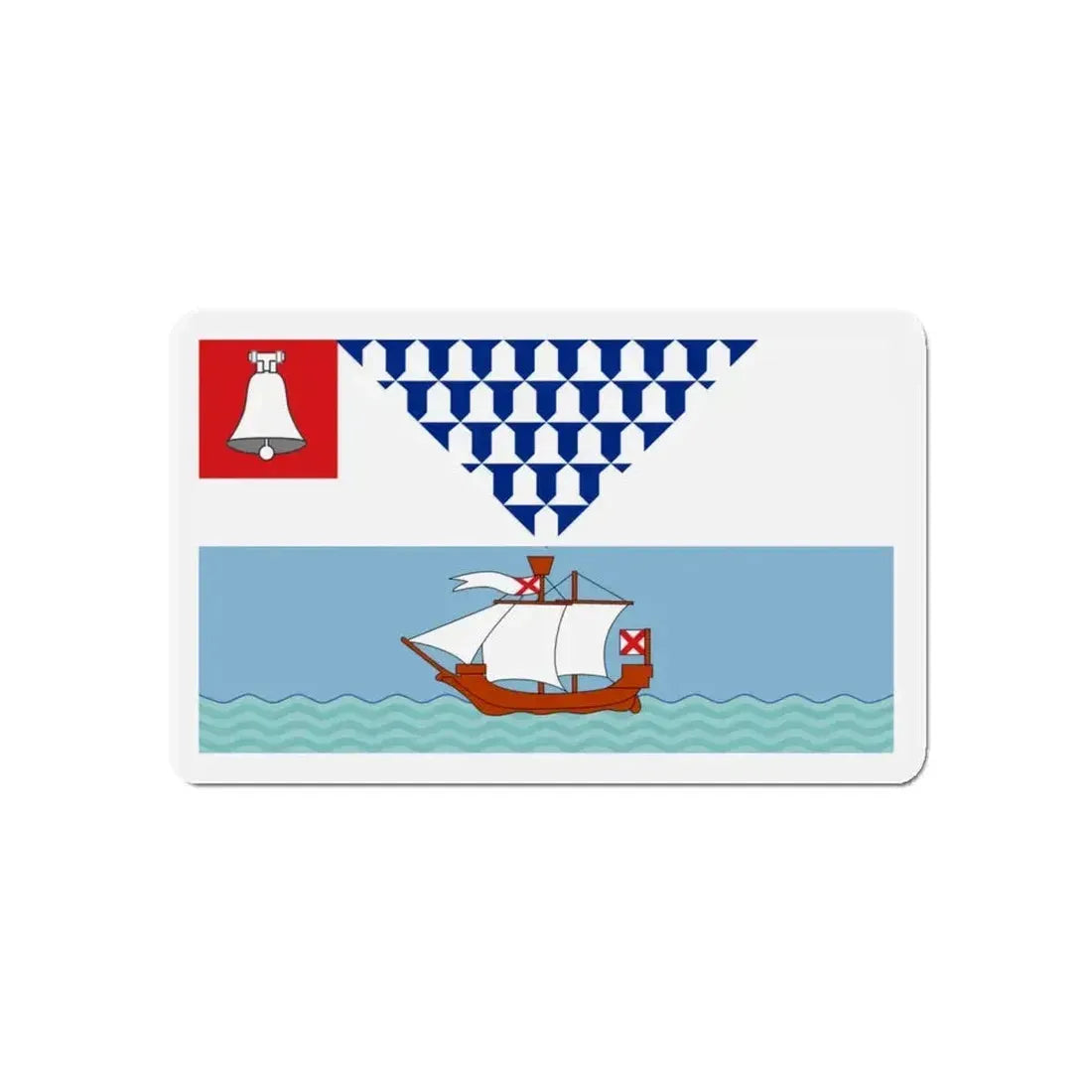 Flag of Belfast Ireland - Refrigerator Magnet - The Sticker Space