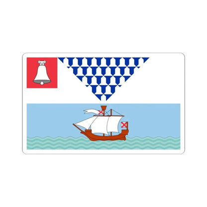 Flag of Belfast (Ireland) STICKER Vinyl Kiss-Cut Decal 6 Inch White - The Sticker Space