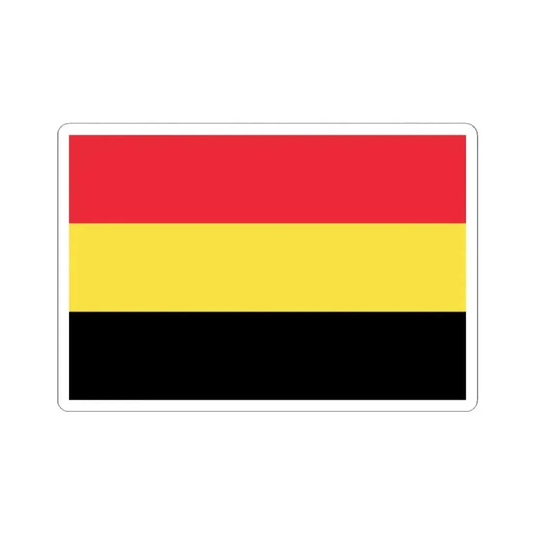 Flag of Belgium 1830 (Belgium) STICKER Vinyl Kiss-Cut Decal 2 Inch White - The Sticker Space