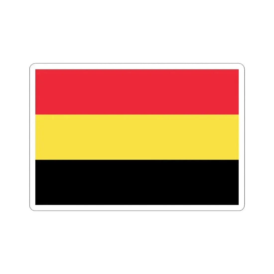 Flag of Belgium 1830 (Belgium) STICKER Vinyl Kiss-Cut Decal 3 Inch White - The Sticker Space