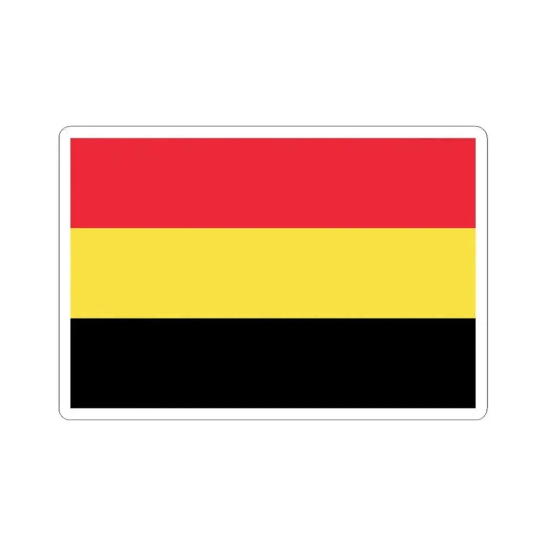 Flag of Belgium 1830 (Belgium) STICKER Vinyl Kiss-Cut Decal 4 Inch White - The Sticker Space