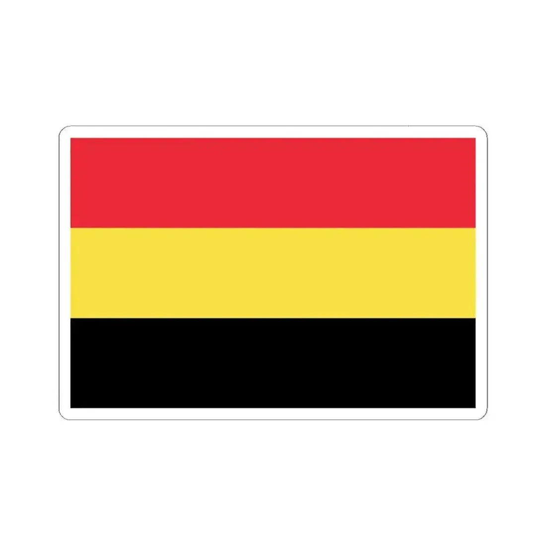 Flag of Belgium 1830 (Belgium) STICKER Vinyl Kiss-Cut Decal 6 Inch White - The Sticker Space