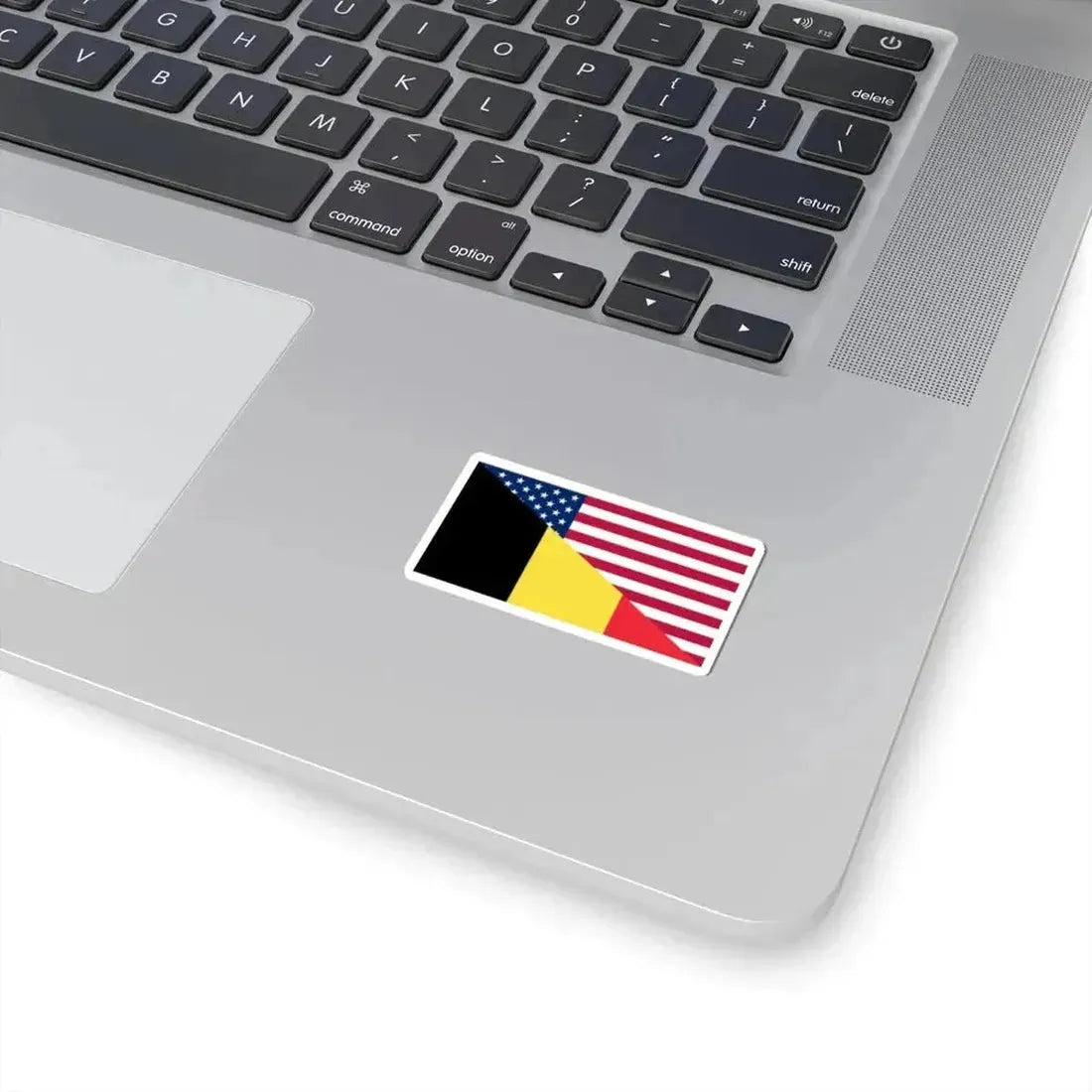 Flag of Belgium and the United States (Belgium) STICKER Vinyl Kiss-Cut Decal - The Sticker Space