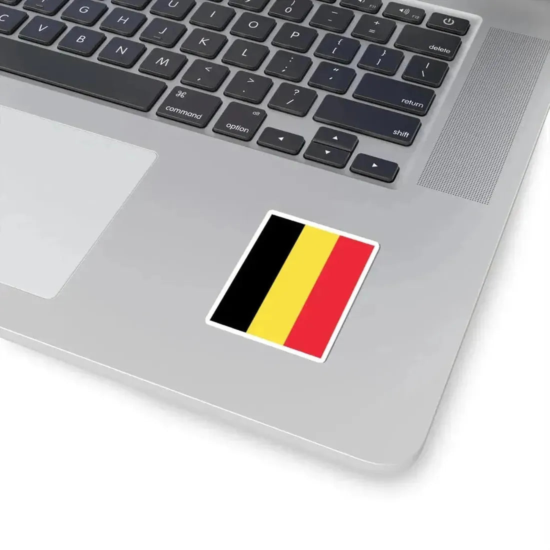 Flag of Belgium at the Royal palaces (Belgium) STICKER Vinyl Kiss-Cut Decal - The Sticker Space