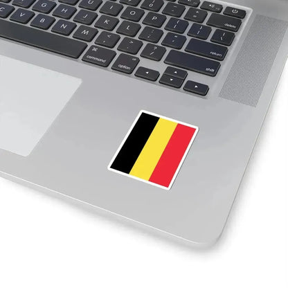 Flag of Belgium at the Royal palaces (Belgium) STICKER Vinyl Kiss-Cut Decal - The Sticker Space