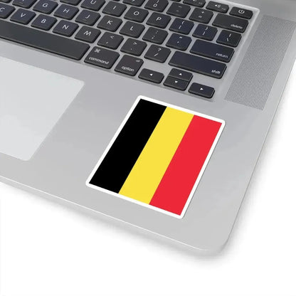 Flag of Belgium at the Royal palaces (Belgium) STICKER Vinyl Kiss-Cut Decal - The Sticker Space