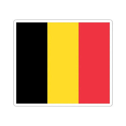 Flag of Belgium (Belgium) STICKER Vinyl Kiss-Cut Decal 3 Inch White - The Sticker Space