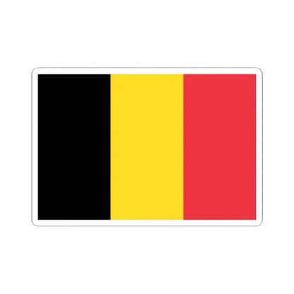 Flag of Belgium civil (Belgium) STICKER Vinyl Kiss-Cut Decal 2 Inch White - The Sticker Space