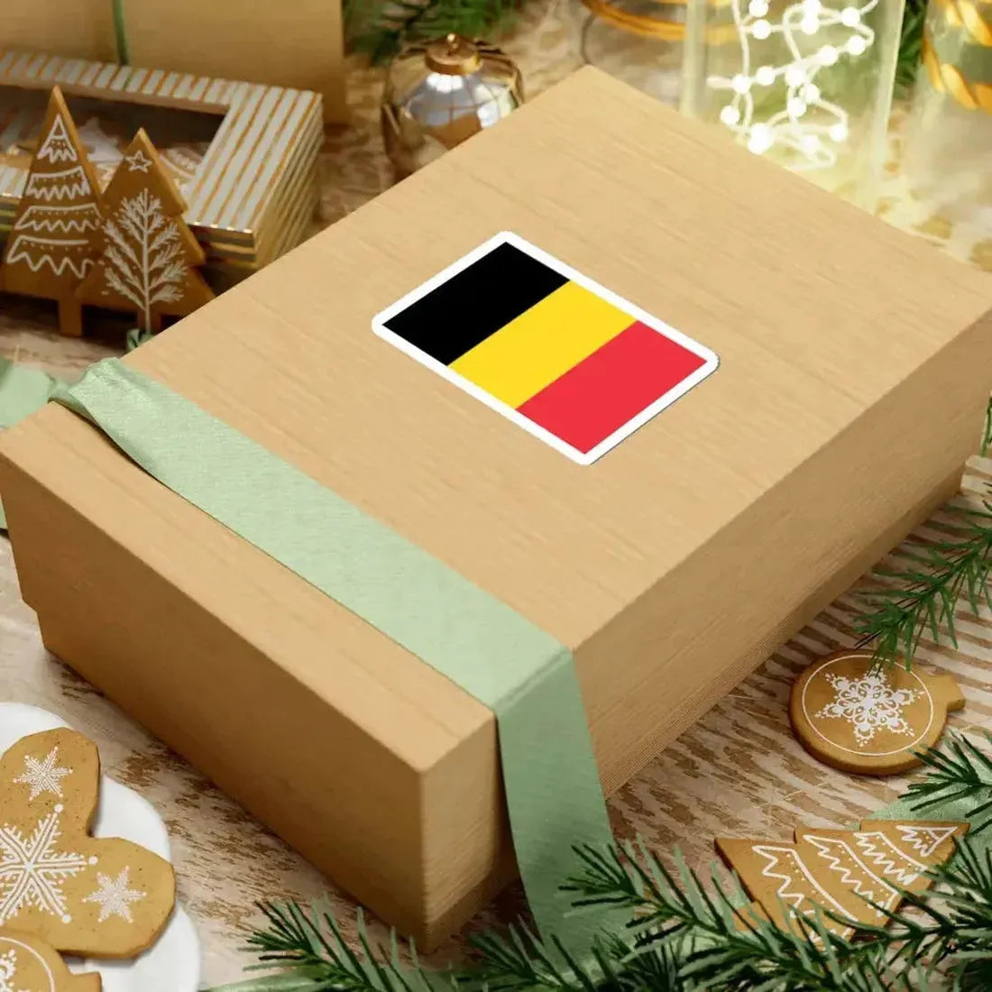 Flag of Belgium civil (Belgium) STICKER Vinyl Kiss-Cut Decal - The Sticker Space