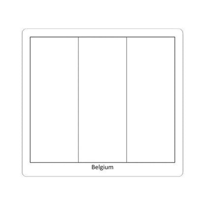 Flag of Belgium colouring page (Belgium) STICKER Vinyl Kiss-Cut Decal 2 Inch White - The Sticker Space