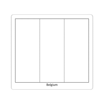 Flag of Belgium colouring page (Belgium) STICKER Vinyl Kiss-Cut Decal 3 Inch White - The Sticker Space