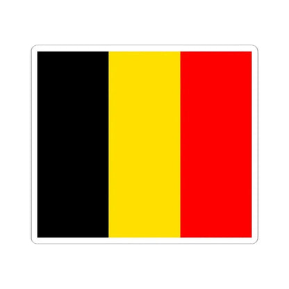 Flag of Belgium state (Belgium) STICKER Vinyl Kiss-Cut Decal 2 Inch White - The Sticker Space