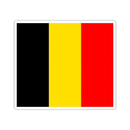 Flag of Belgium state (Belgium) STICKER Vinyl Kiss-Cut Decal 3 Inch White - The Sticker Space