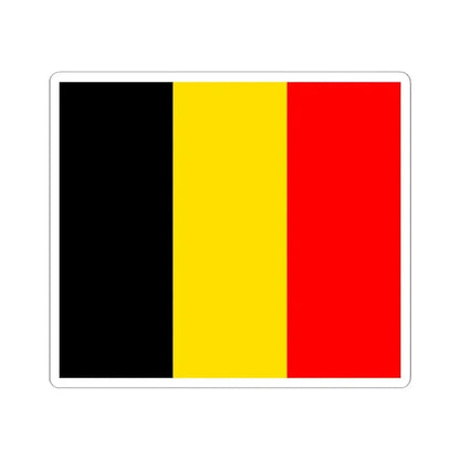 Flag of Belgium state (Belgium) STICKER Vinyl Kiss-Cut Decal 6 Inch White - The Sticker Space