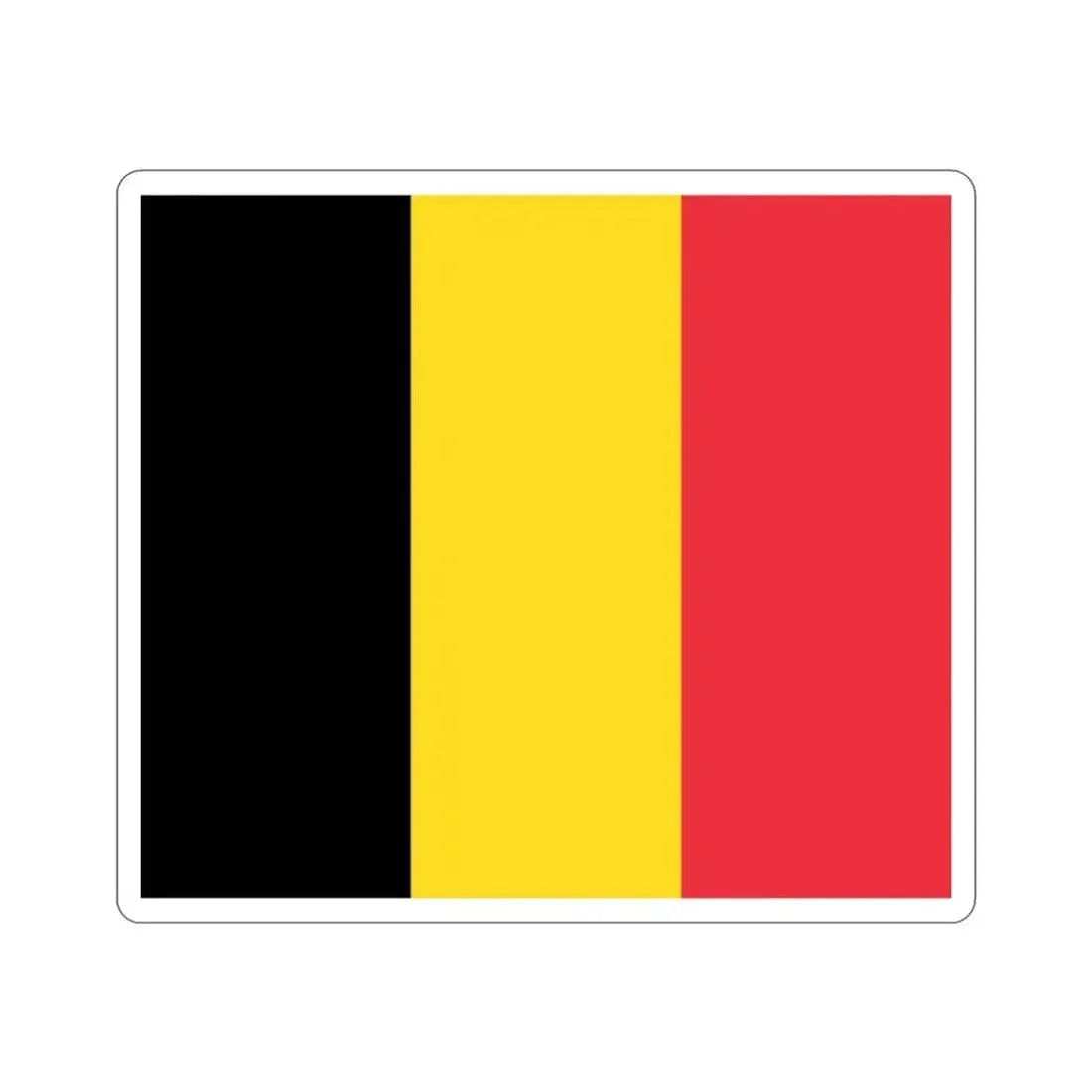 Flag of Belgium STICKER Vinyl Die-Cut Decal 2 Inch - The Sticker Space