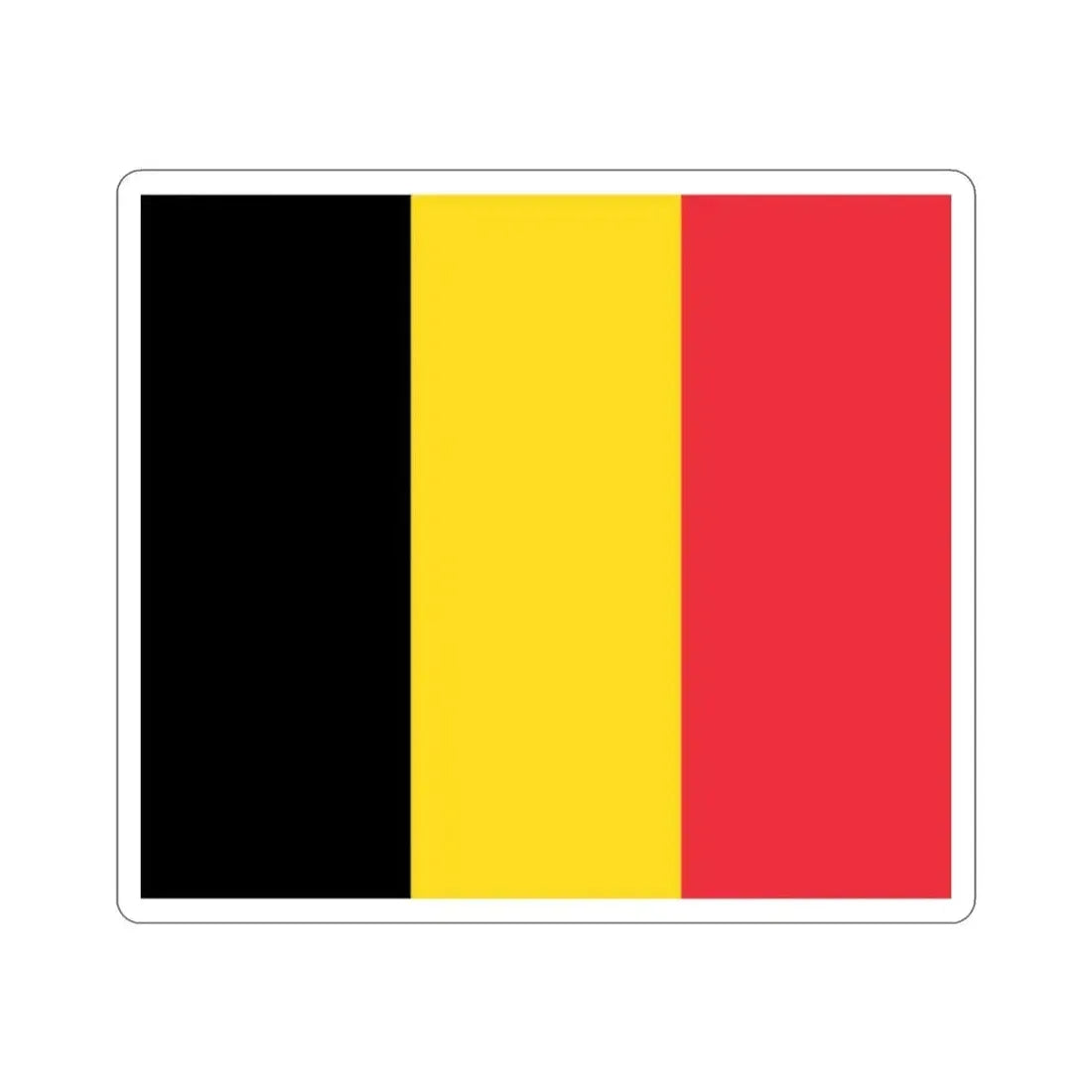 Flag of Belgium STICKER Vinyl Die-Cut Decal 2 Inch - The Sticker Space