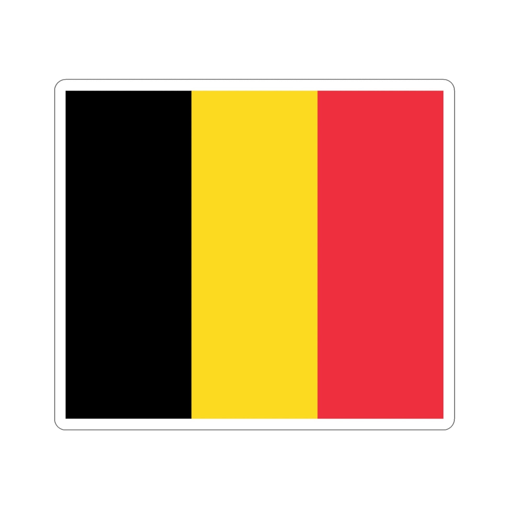 Flag of Belgium STICKER Vinyl Die-Cut Decal-3 Inch-The Sticker Space