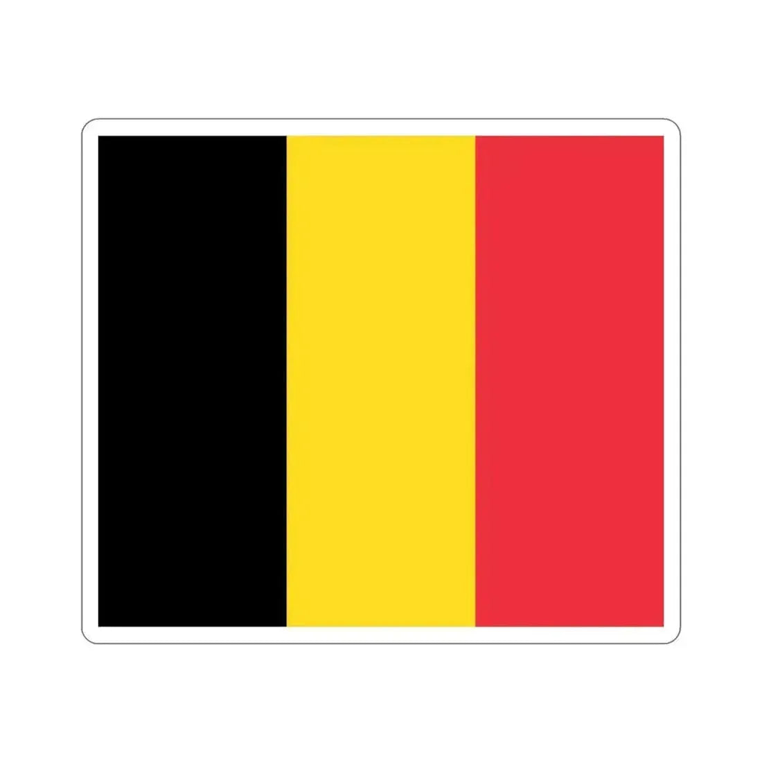 Flag of Belgium STICKER Vinyl Die-Cut Decal 3 Inch - The Sticker Space