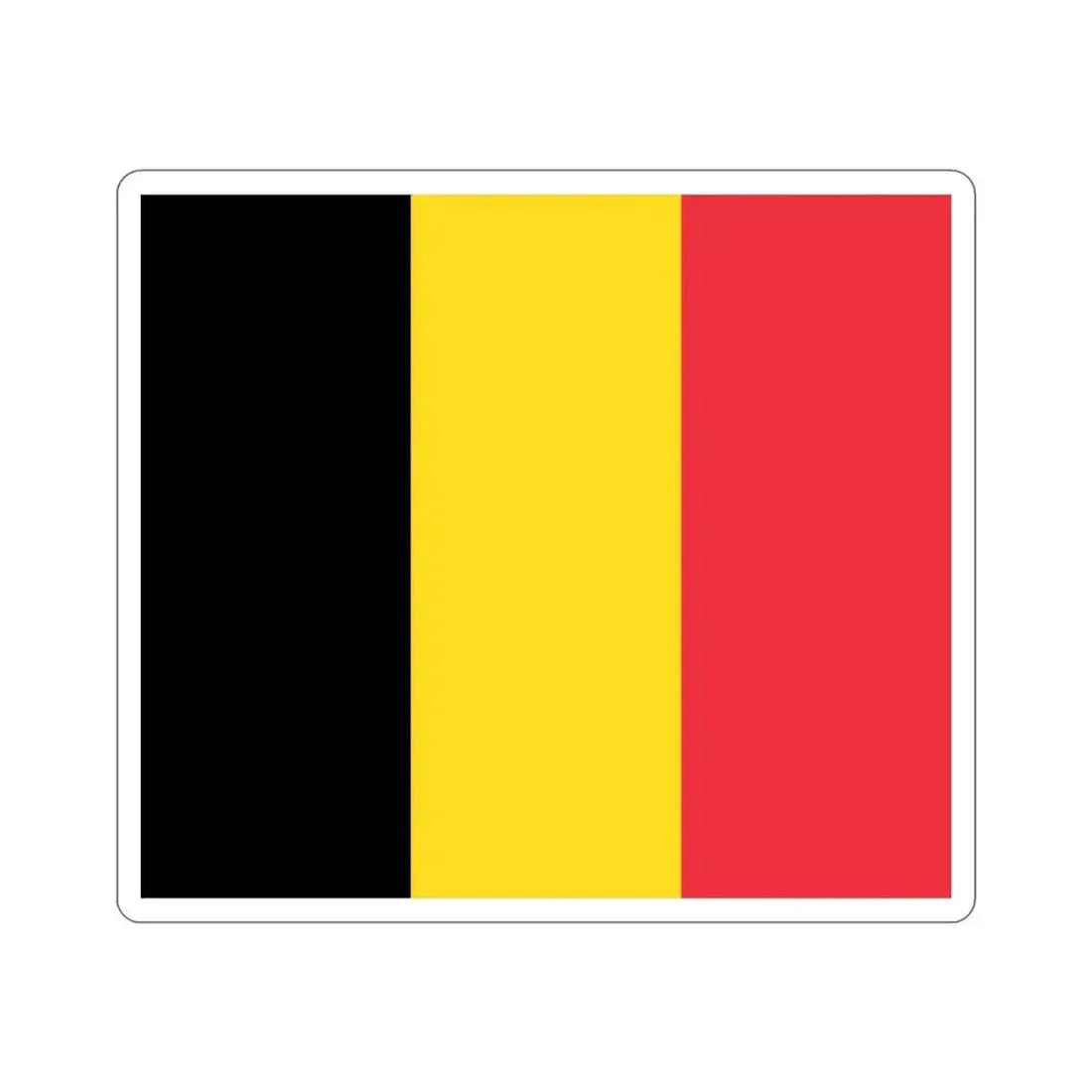 Flag of Belgium STICKER Vinyl Die-Cut Decal 3 Inch - The Sticker Space