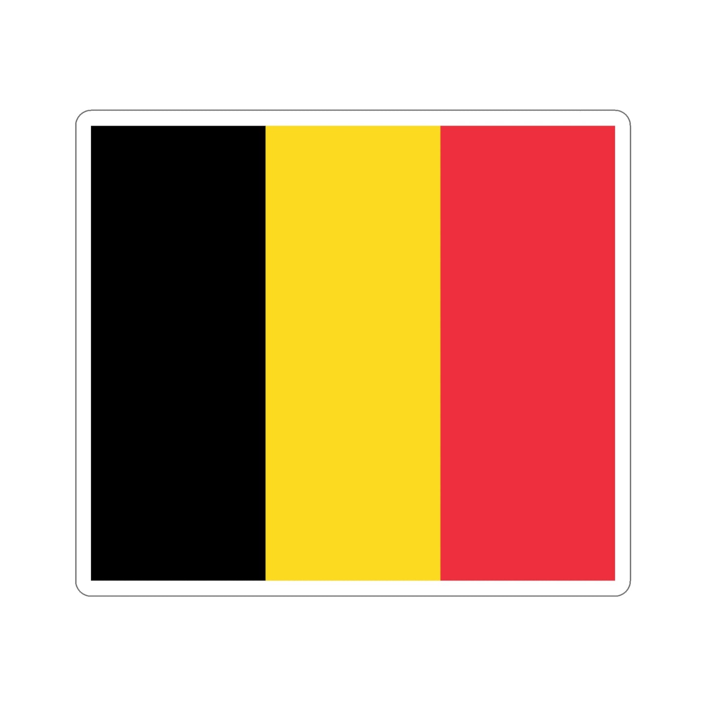 Flag of Belgium STICKER Vinyl Die-Cut Decal-4 Inch-The Sticker Space