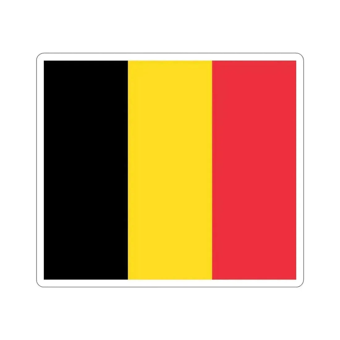 Flag of Belgium STICKER Vinyl Die-Cut Decal 4 Inch - The Sticker Space