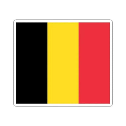 Flag of Belgium STICKER Vinyl Die-Cut Decal 4 Inch - The Sticker Space