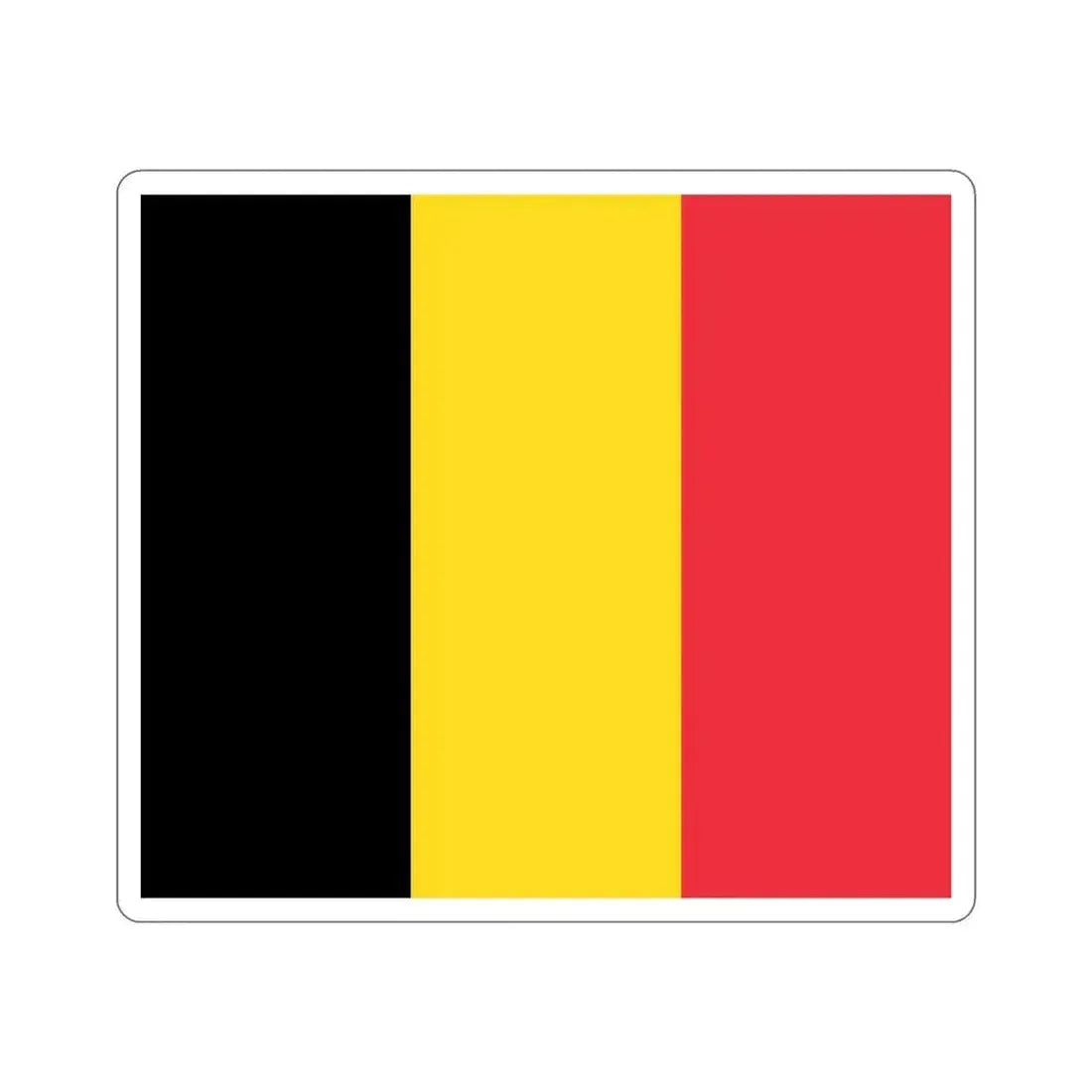 Flag of Belgium STICKER Vinyl Die-Cut Decal 4 Inch - The Sticker Space