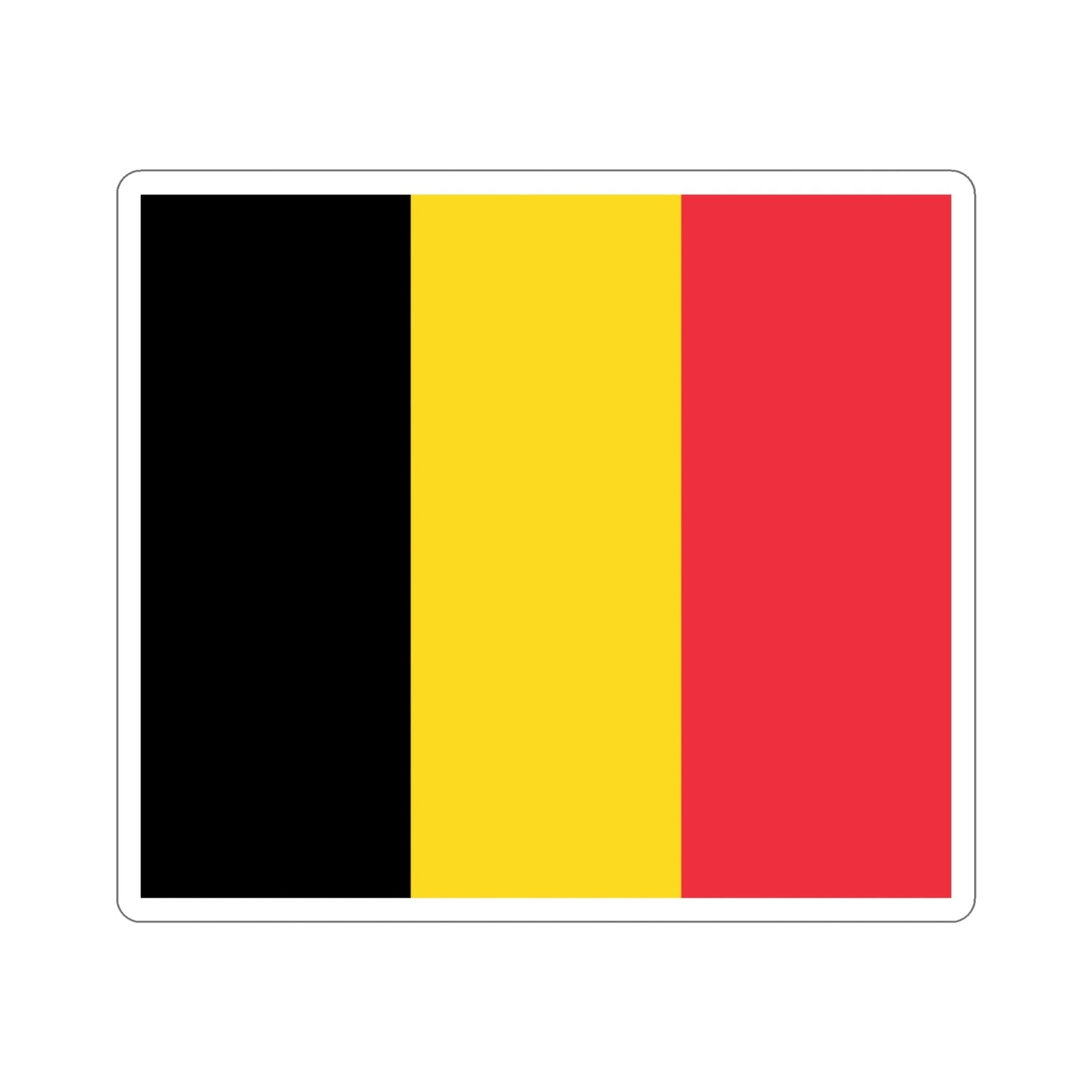 Flag of Belgium STICKER Vinyl Die-Cut Decal-5 Inch-The Sticker Space