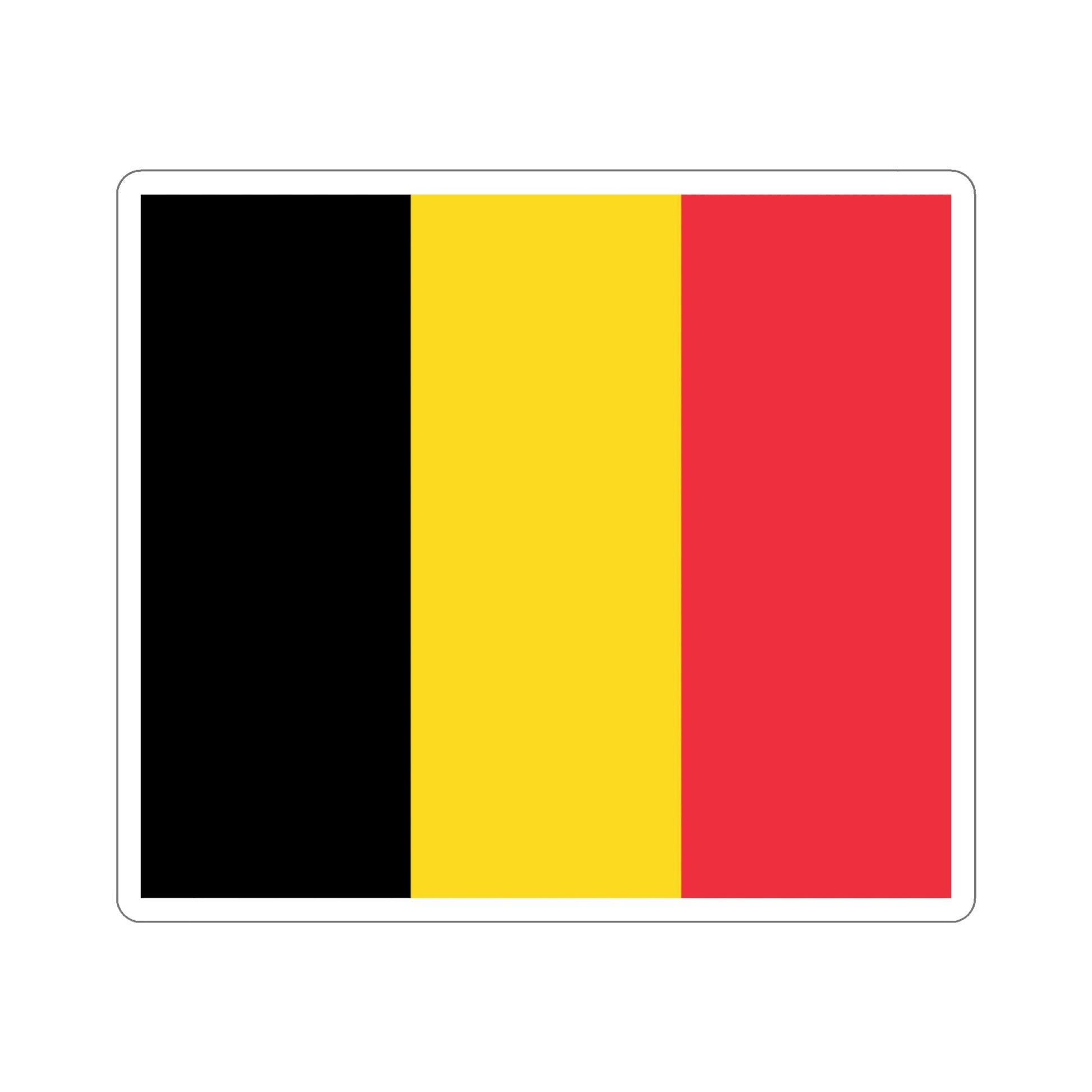 Flag of Belgium STICKER Vinyl Die-Cut Decal-5 Inch-The Sticker Space