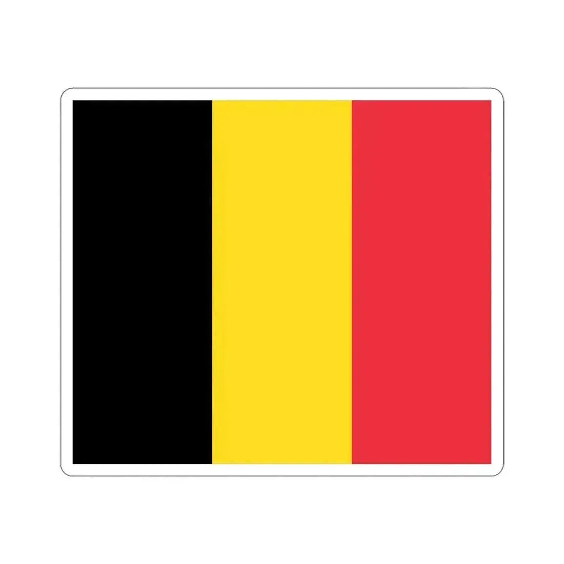 Flag of Belgium STICKER Vinyl Die-Cut Decal 5 Inch - The Sticker Space