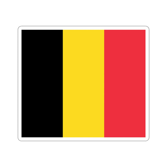 Flag of Belgium STICKER Vinyl Die-Cut Decal-6 Inch-The Sticker Space