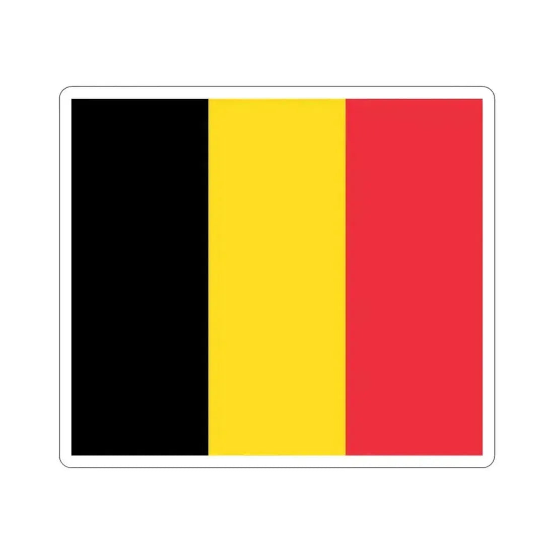 Flag of Belgium STICKER Vinyl Die-Cut Decal 6 Inch - The Sticker Space