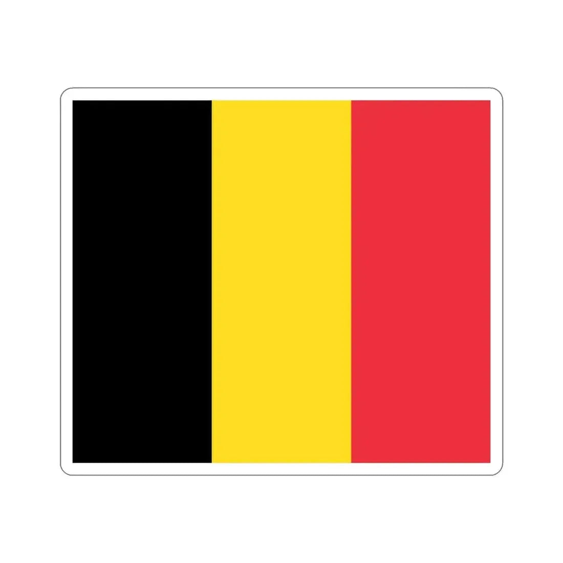 Flag of Belgium STICKER Vinyl Die-Cut Decal - The Sticker Space