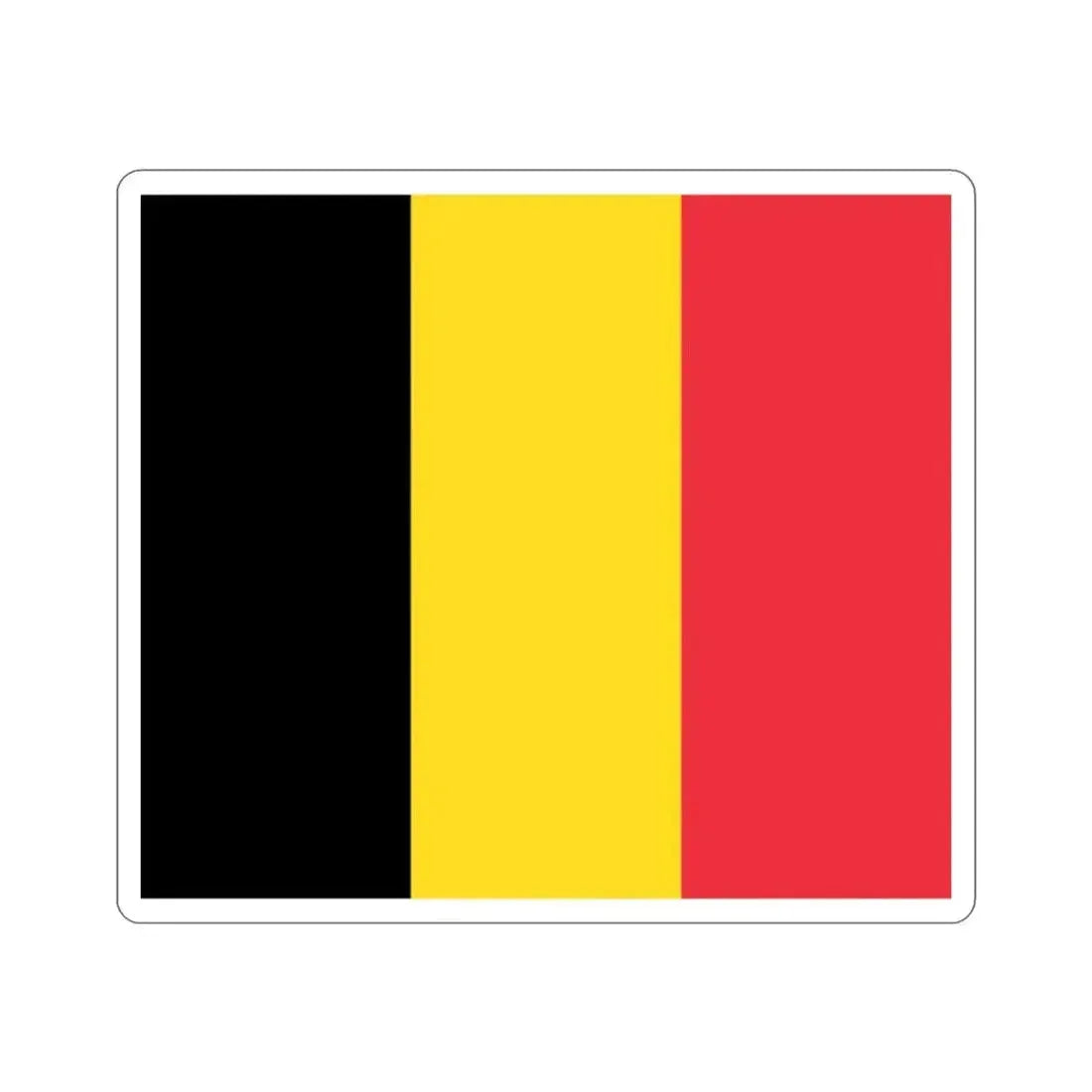 Flag of Belgium STICKER Vinyl Die-Cut Decal - The Sticker Space