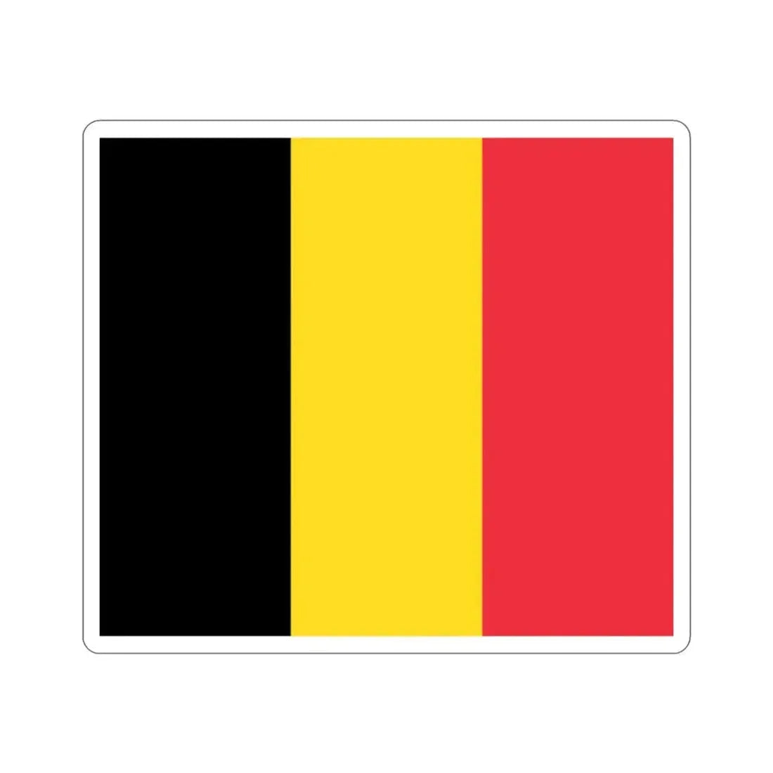 Flag of Belgium STICKER Vinyl Die-Cut Decal - The Sticker Space
