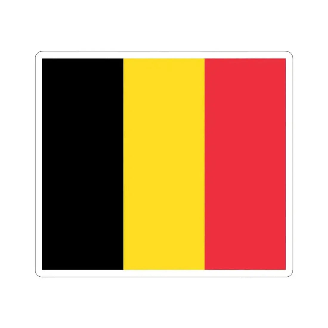 Flag of Belgium STICKER Vinyl Die-Cut Decal - The Sticker Space