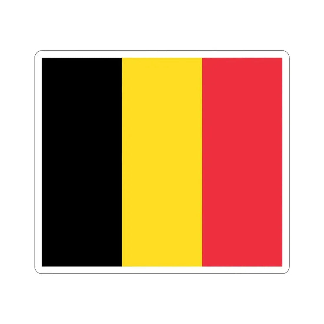 Flag of Belgium STICKER Vinyl Die-Cut Decal - The Sticker Space