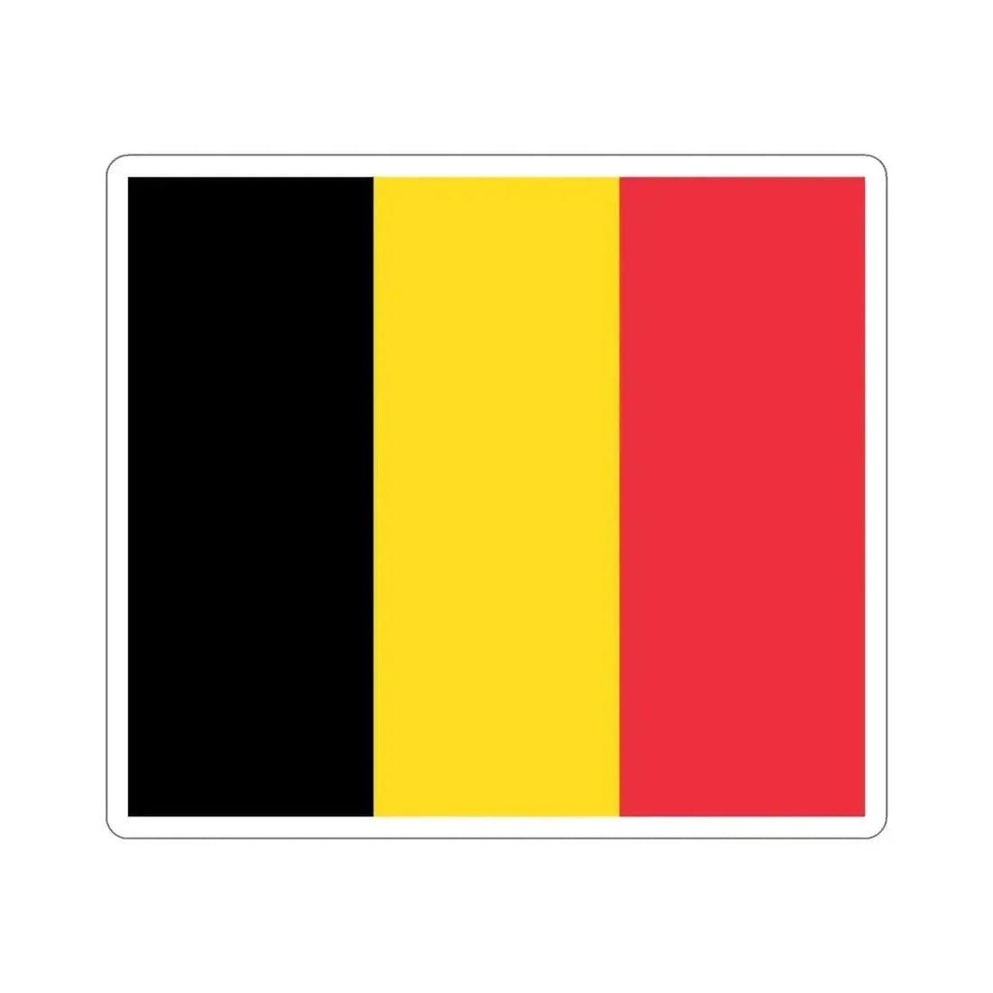 Flag of Belgium STICKER Vinyl Die-Cut Decal - The Sticker Space